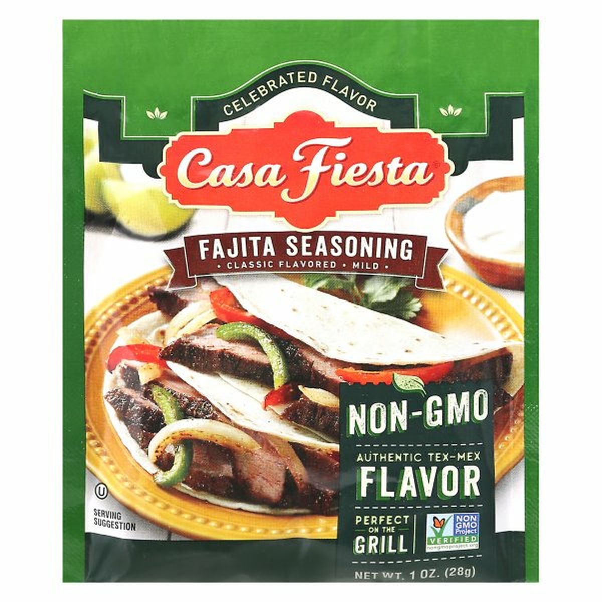 Calories in Casa Fiesta Fajita Seasoning, Classic Flavored, Mild