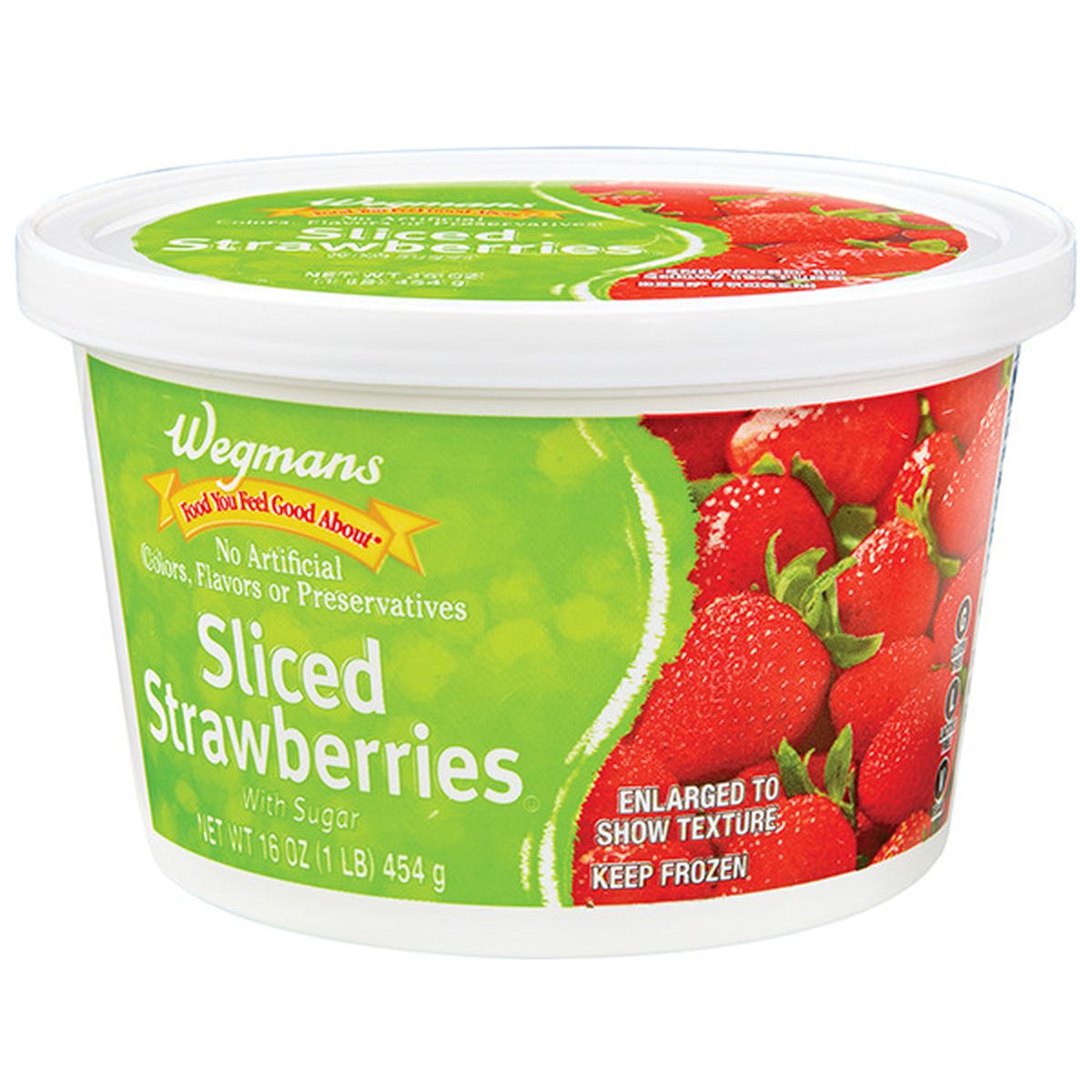 Calories in Wegmans Frozen Sliced Strawberries with Sugar