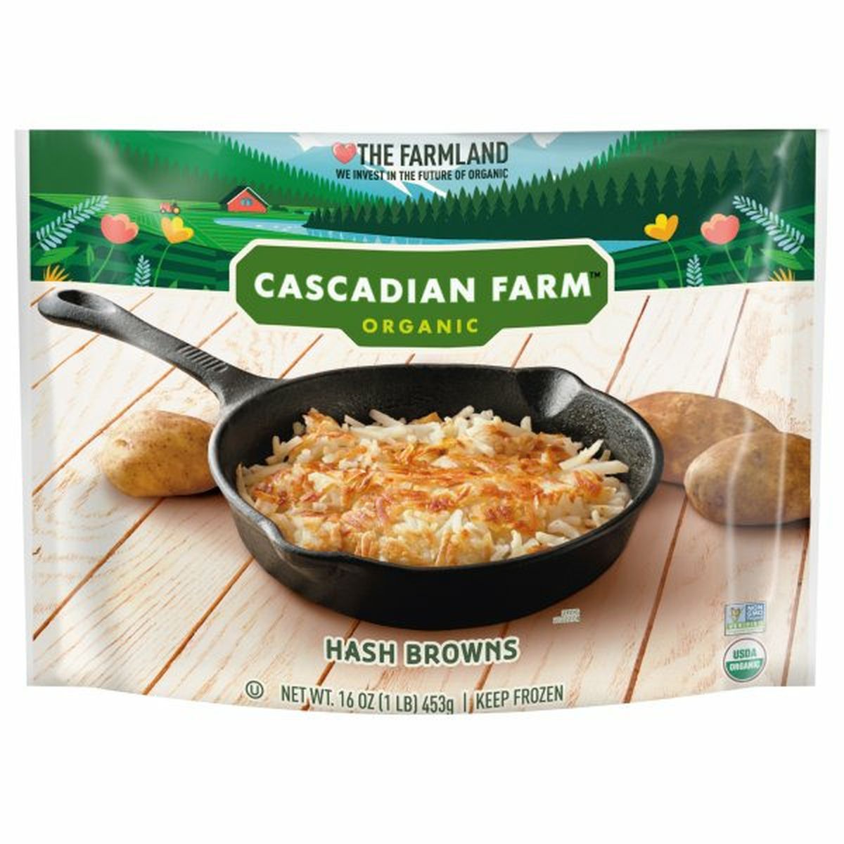 Calories in Cascadian Farm Hash Browns, Organic