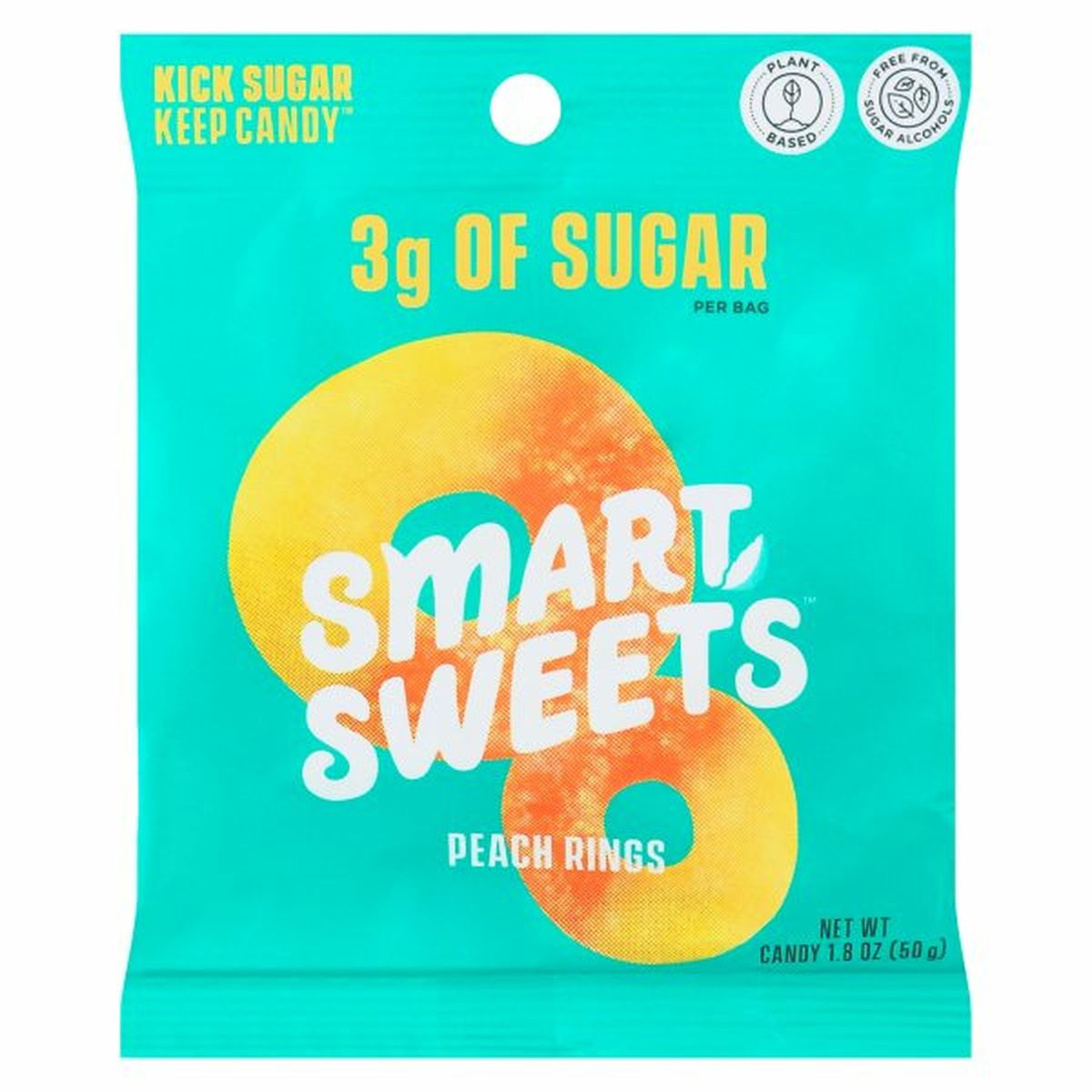 Calories in SmartSweets Candy, Peach Rings