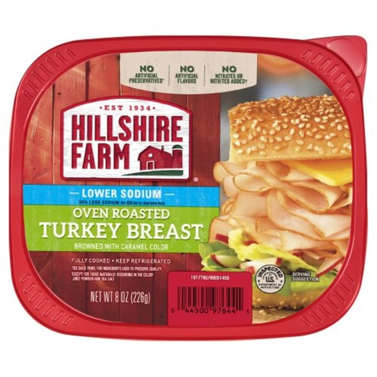 Calories in Hillshire Farm Ultra Thin Sliced Lunchmeat, Lower Sodium Oven Roasted Turkey Breast