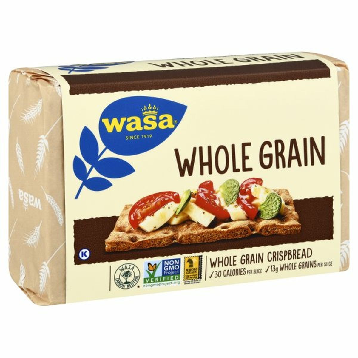 Calories in Wasa Crispbread, Whole Grain