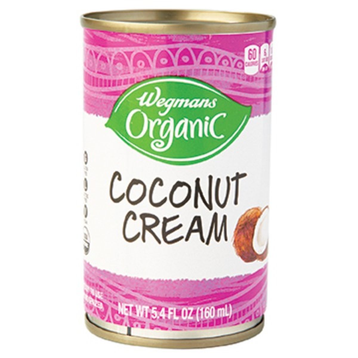 Calories in Wegmans Organic Coconut Cream