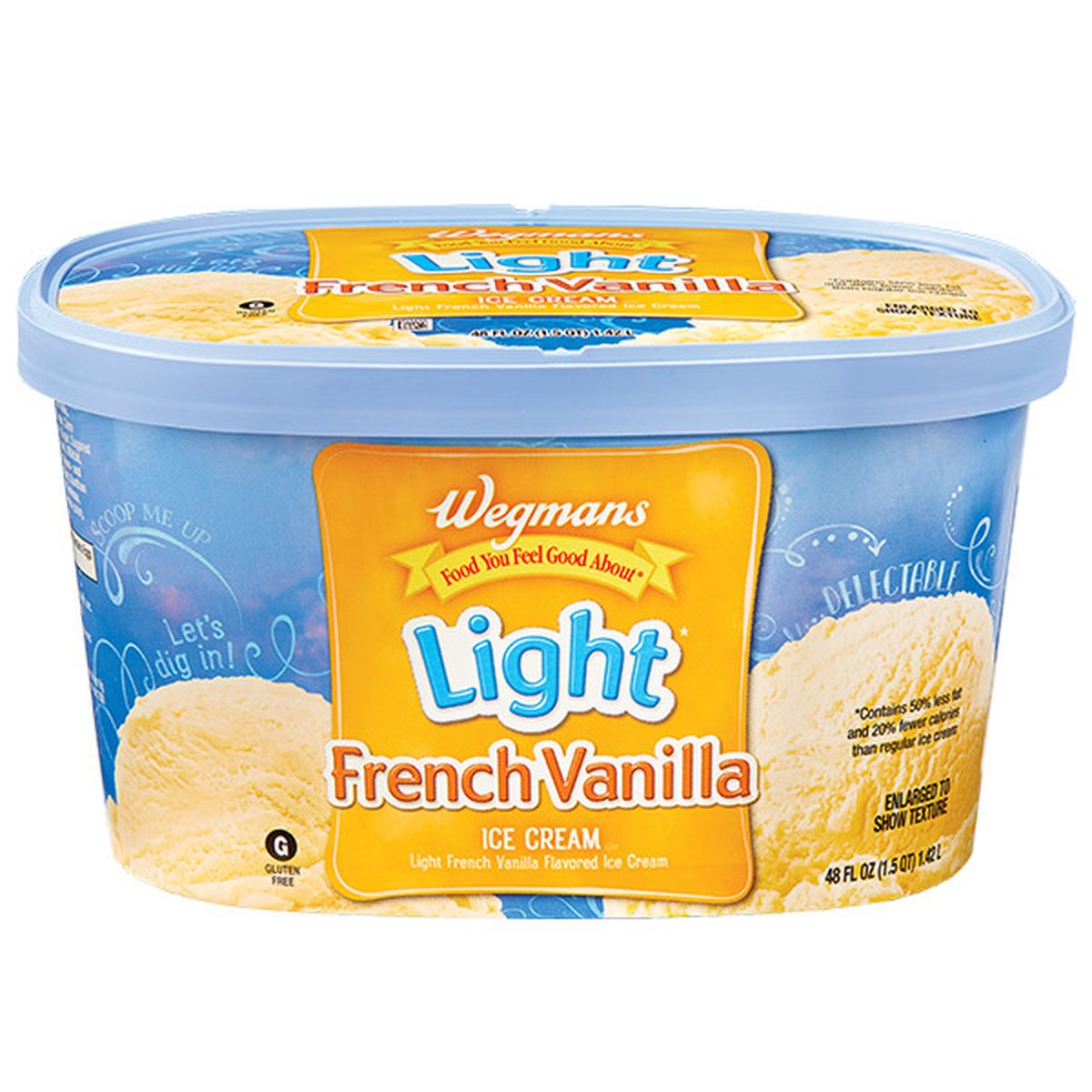 Calories in Wegmans Light* French Vanilla Ice Cream