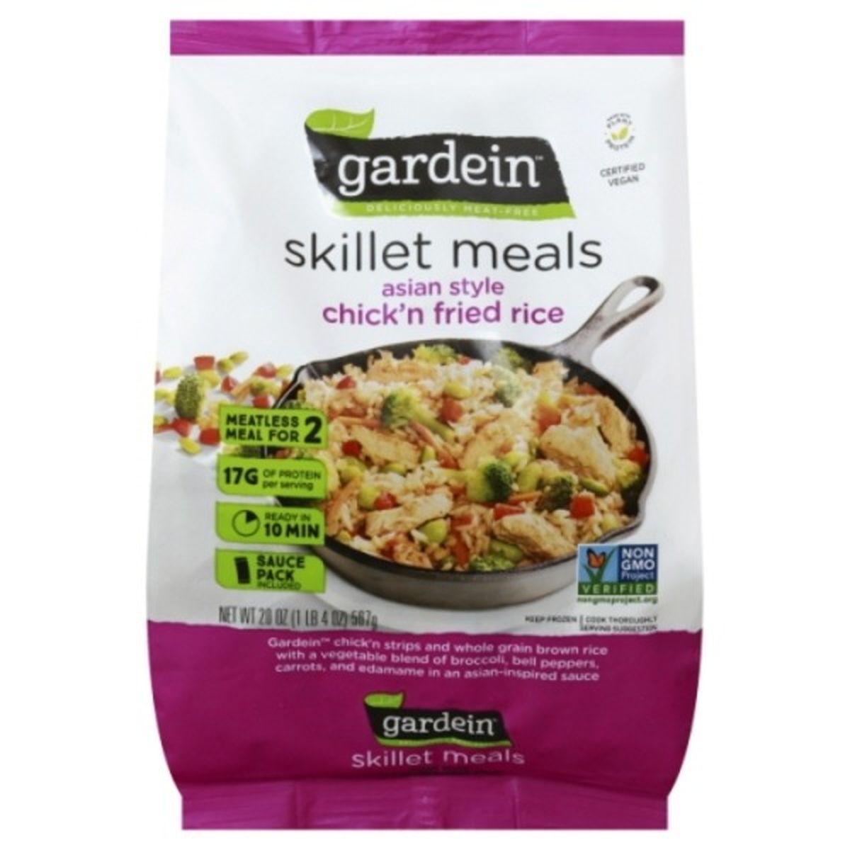 Calories in gardein Skillet Meals, Chick'n Fried Rice, Asian Style
