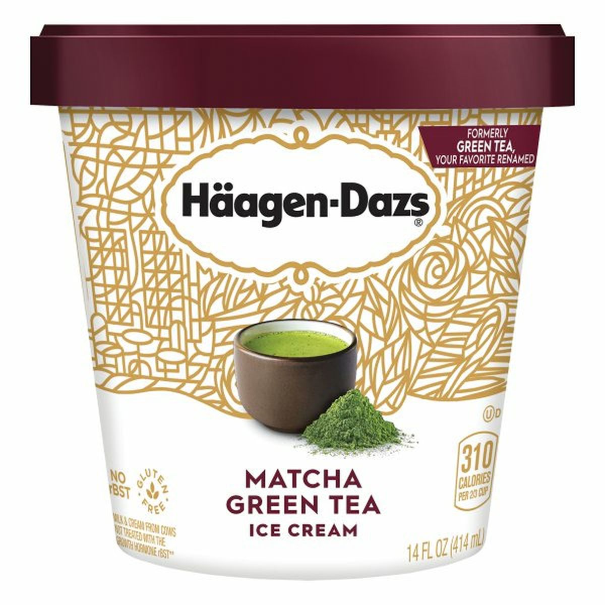 Calories in Haagen-Dazs Ice Cream, Matcha Green Tea