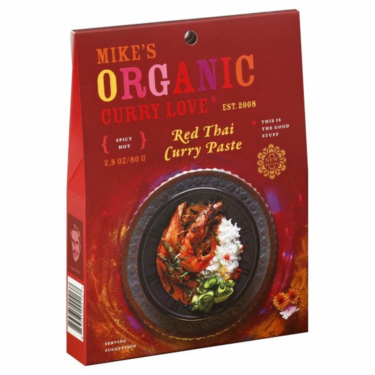 Calories in Mikes Organic Curry Love Curry Paste, Red Thai, Spicy Hot