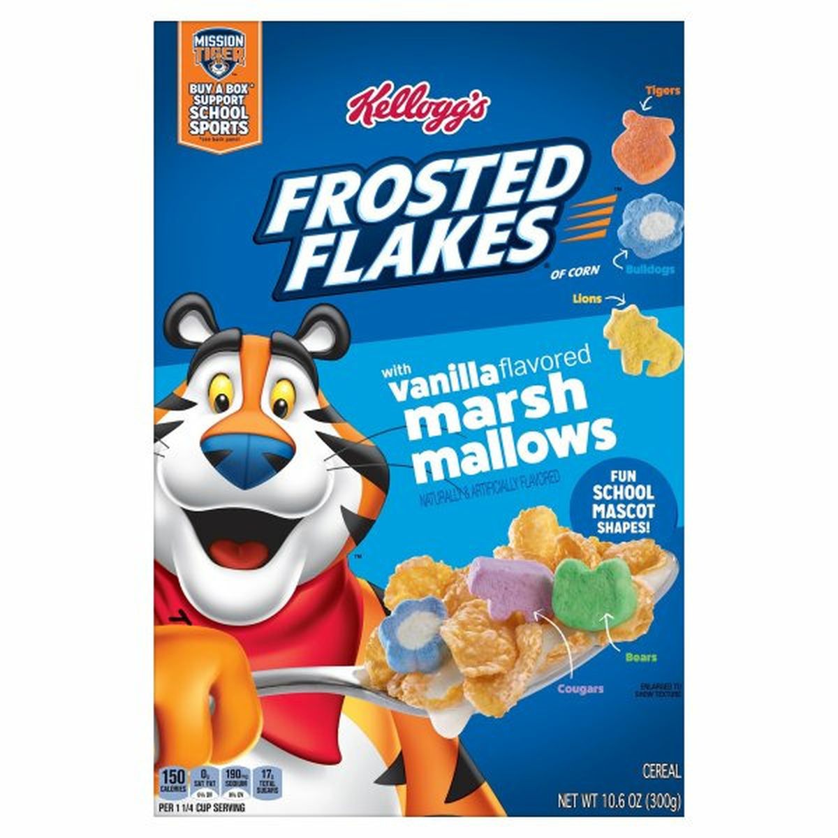 Calories in Kellogg's Frosted Flakes Cereal, with Vanilla Flavored Marshmallows