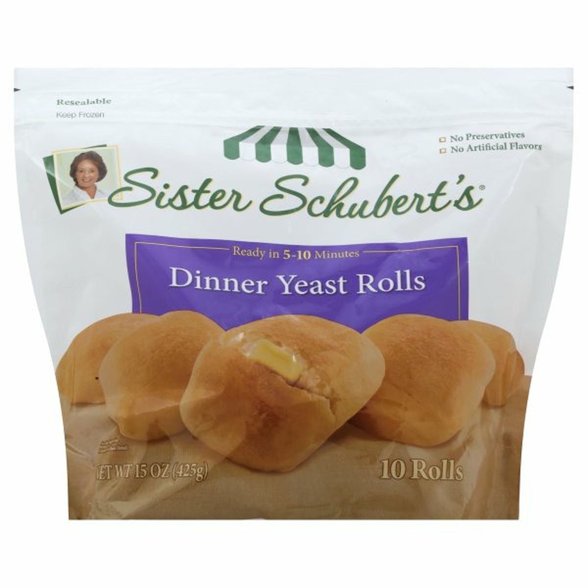 Calories in Sister Schubert's Dinner Yeast Rolls