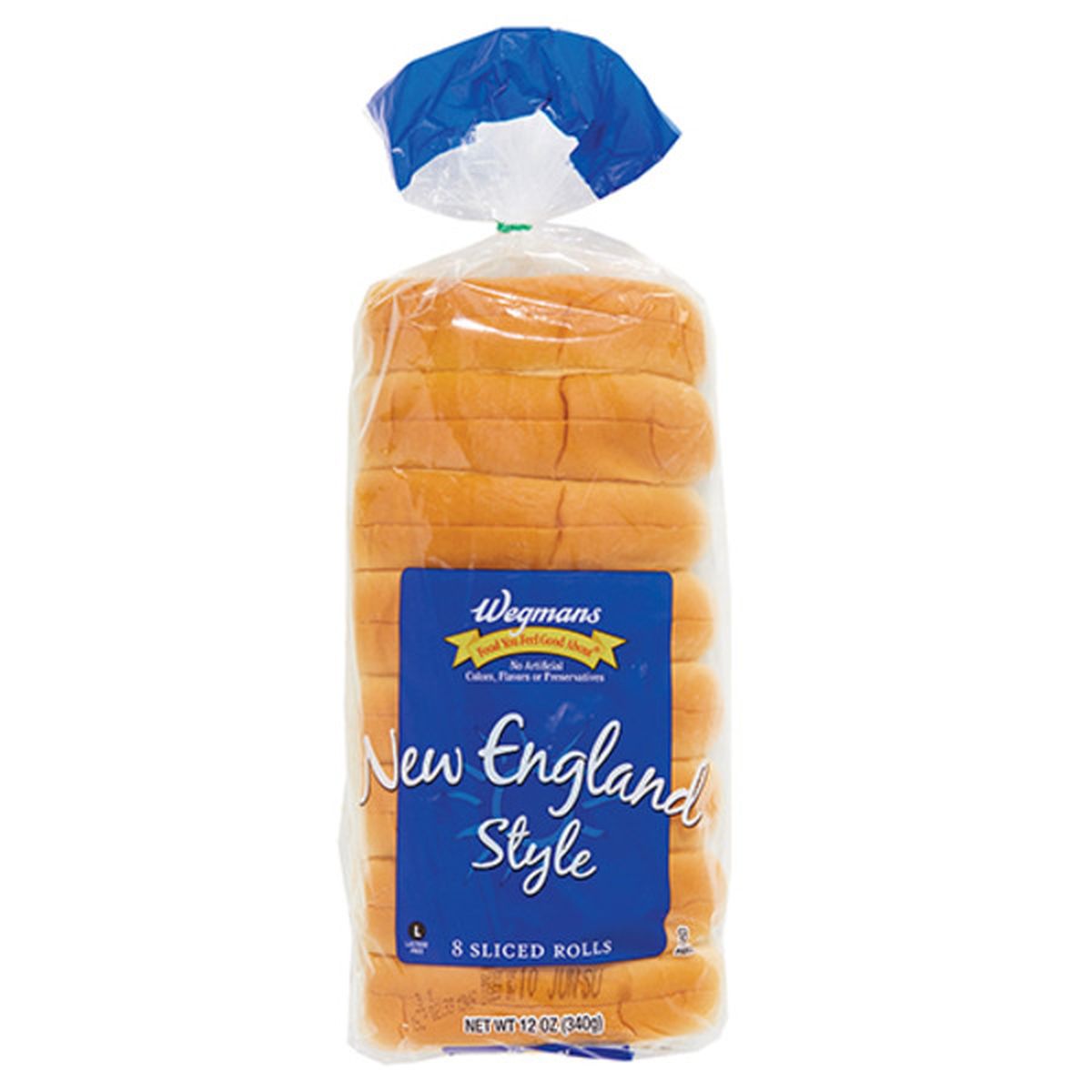 Calories in Wegmans New England Style Rolls, 8 Pack