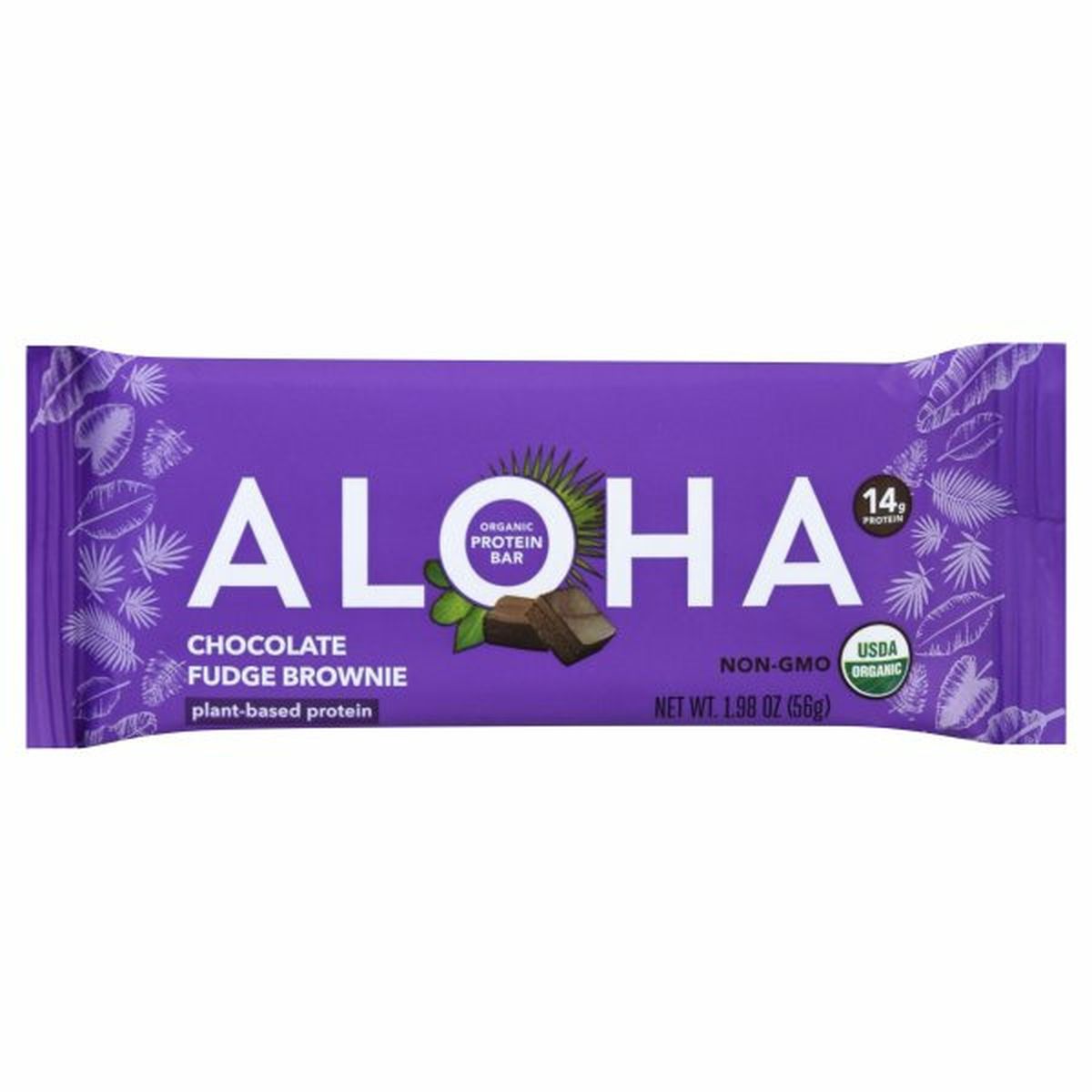 Calories in Aloha Protein Bar, Organic, Chocolate Fudge Brownie