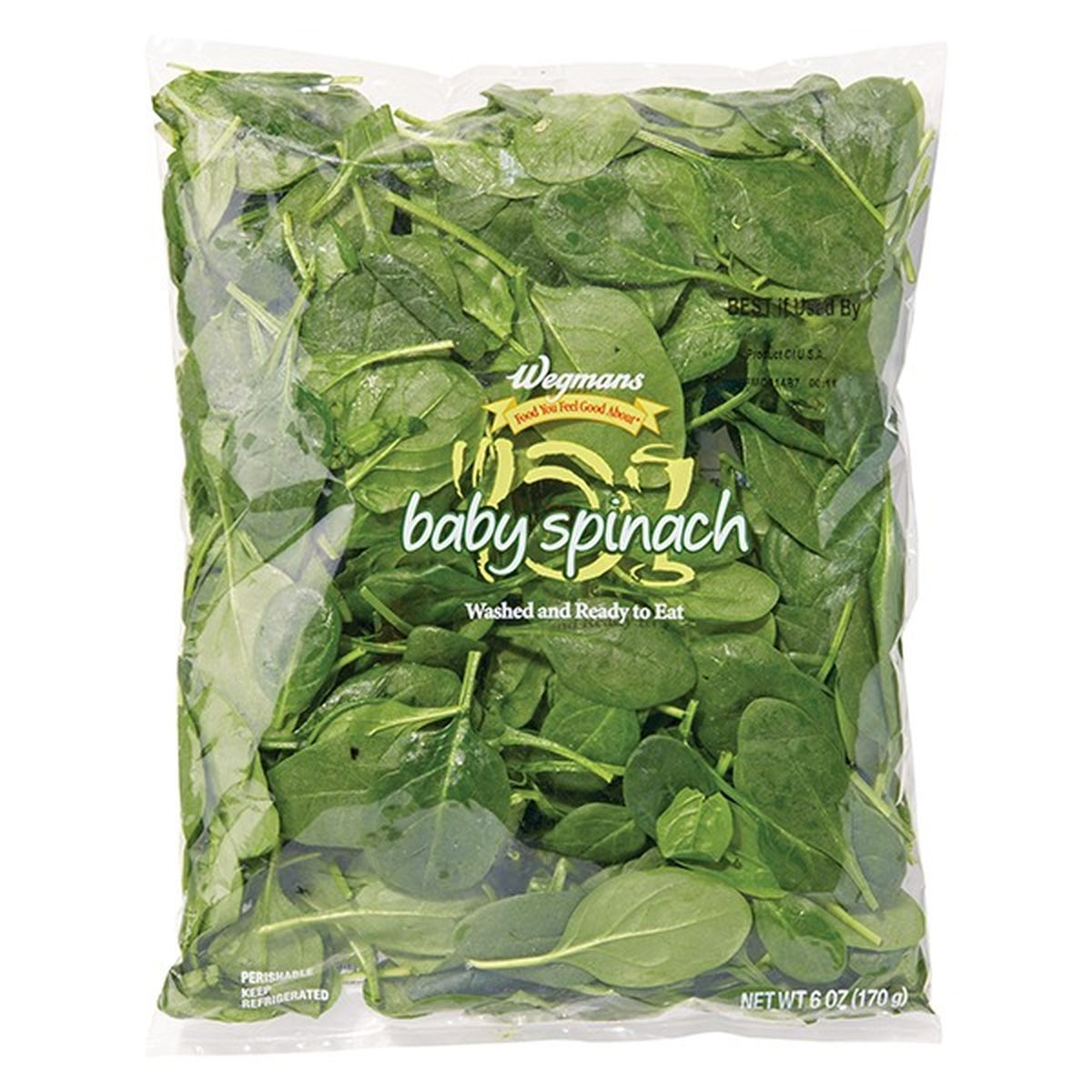 Calories in Wegmans Baby Spinach Salad