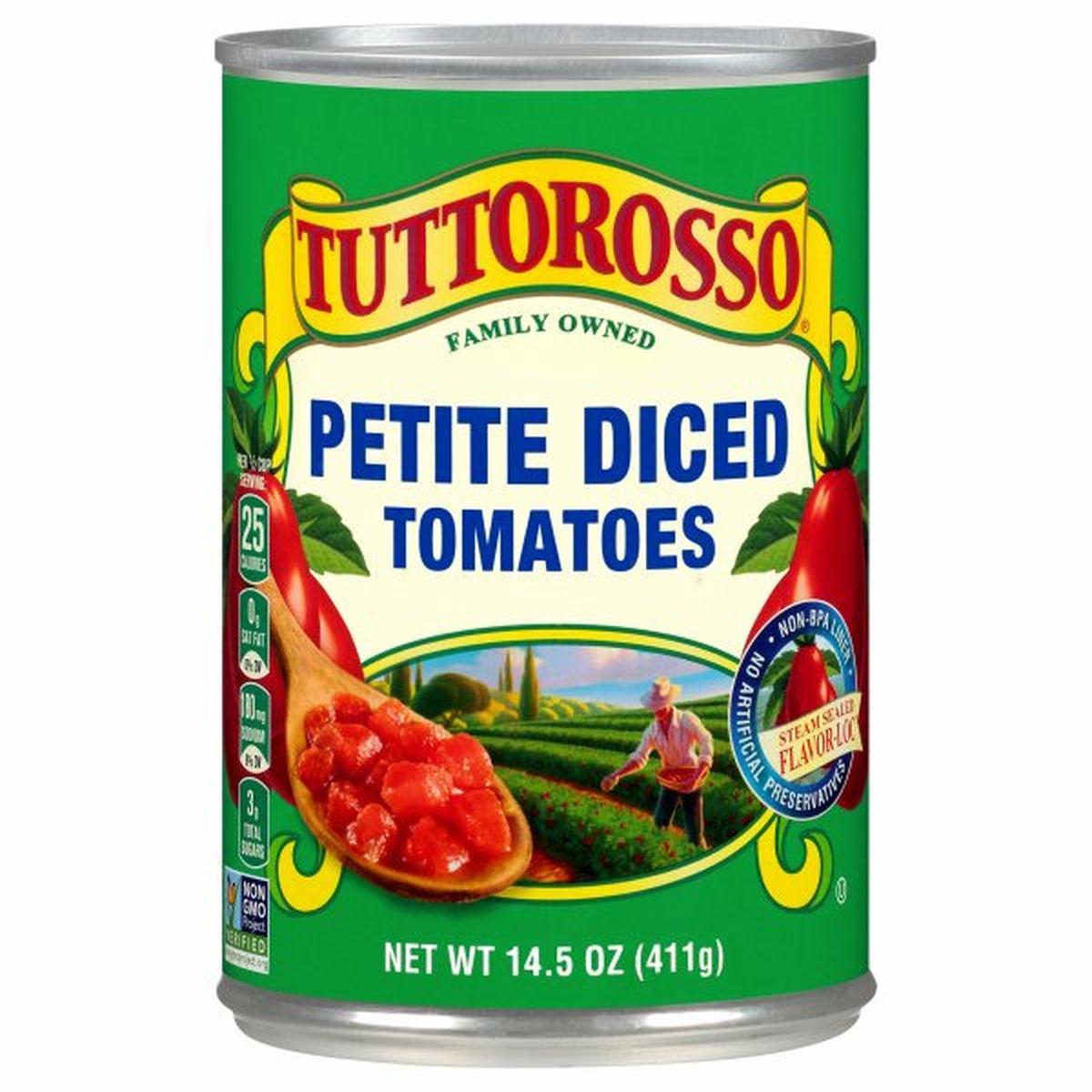 Calories in Tuttorosso Tomatoes Tomatoes, Petite Diced