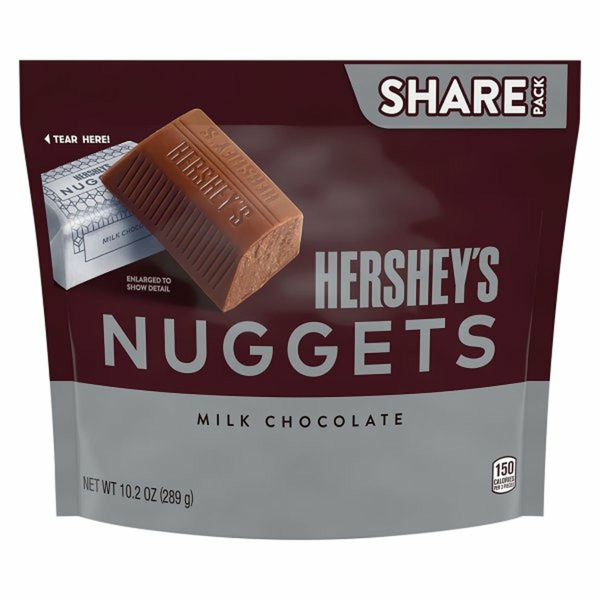 Calories in Hershey's Nuggets Milk Chocolate, Share Pack