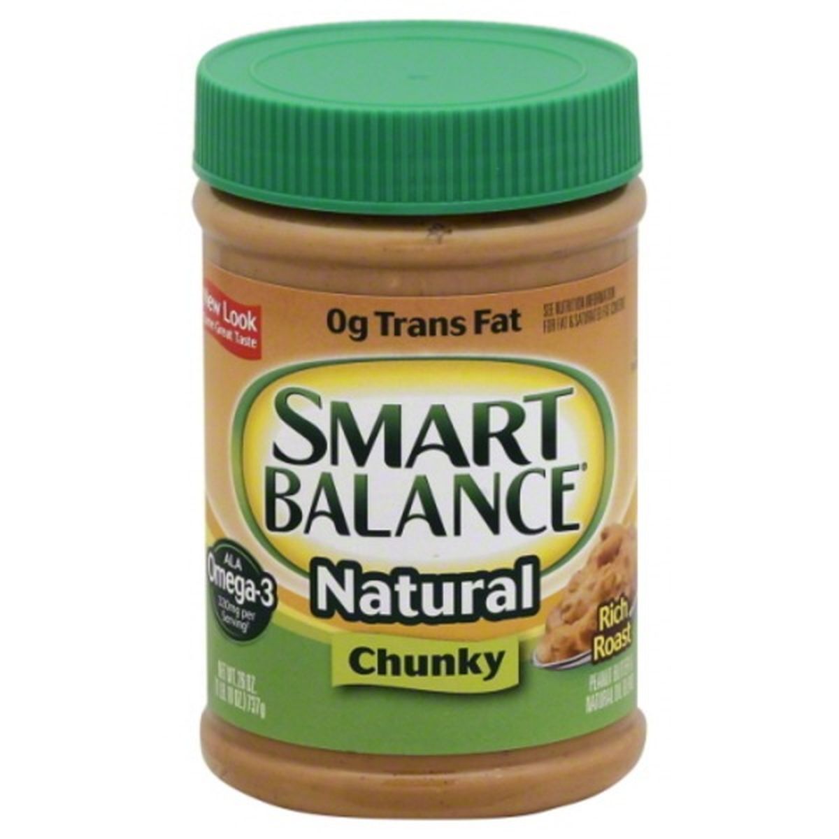 Calories in Smart Balance Rich Roast Peanut Butter, Natural, Chunky