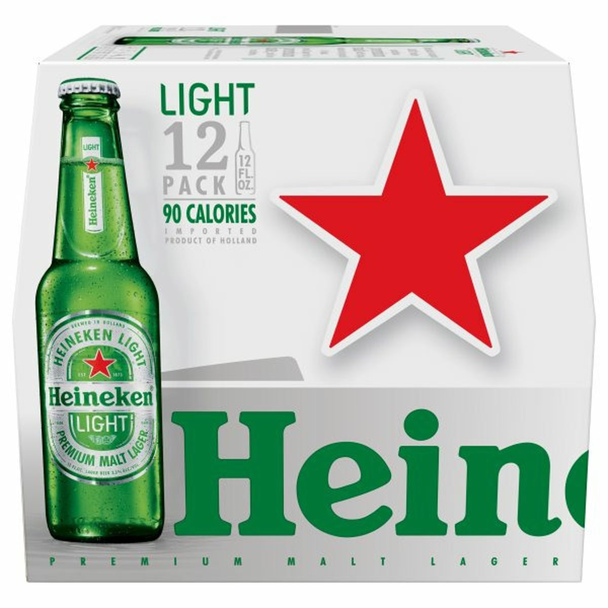 Calories in Heineken Premium Light Beer  12/12 oz bottles