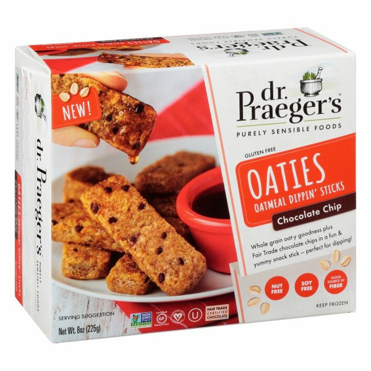Calories in Dr. Praeger's Oaties, Gluten Free, Chocolate Chip