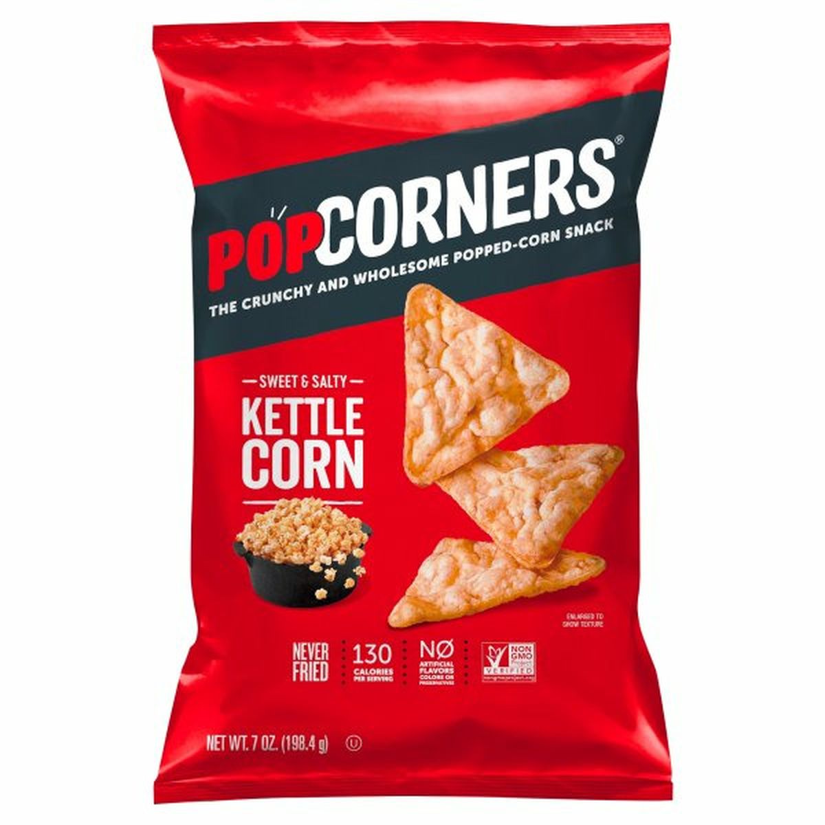 Calories in PopCorners Popped-Corn Snacks, Kettle Corn, Sweet & Salty
