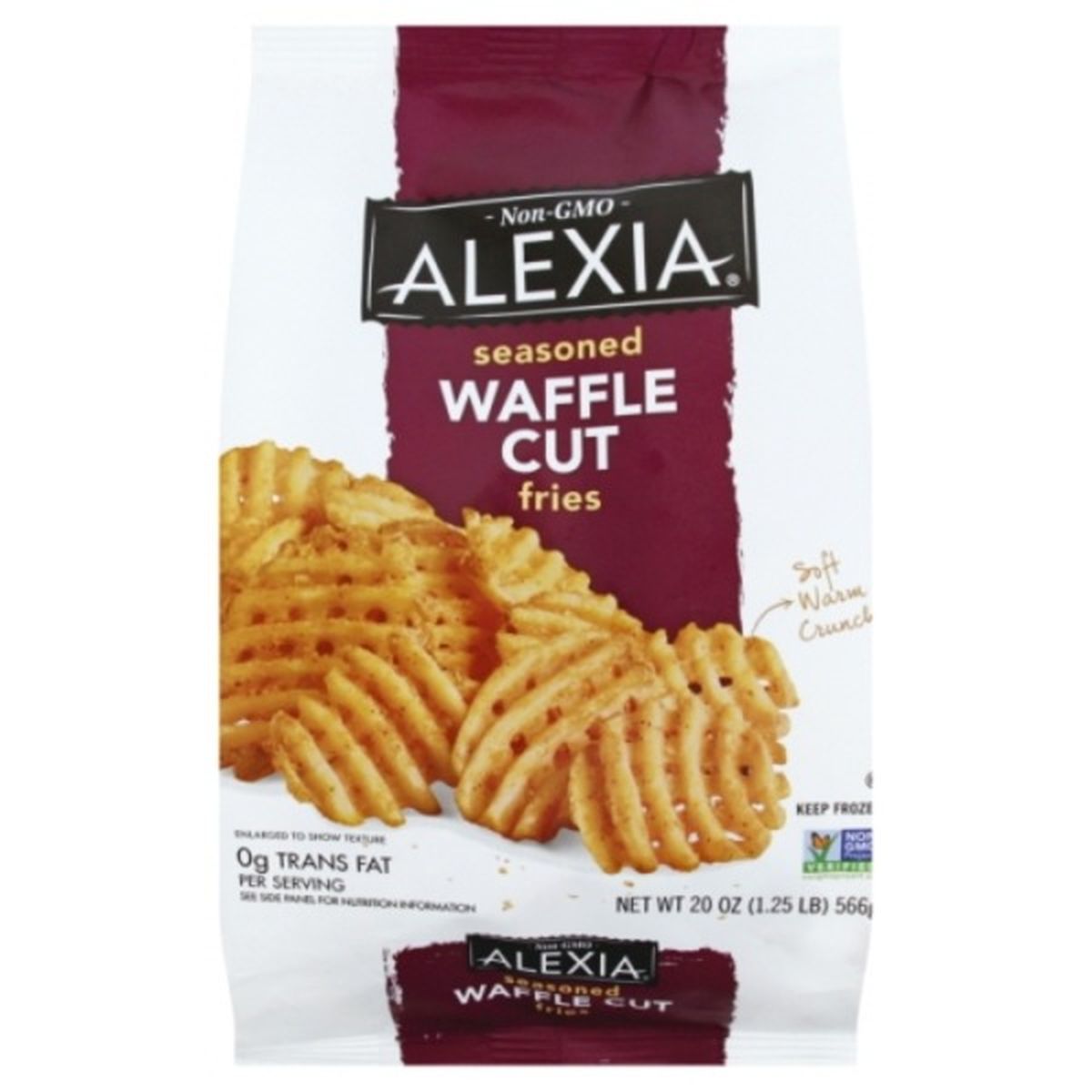Calories in Alexia Fries, Seasoned, Waffle Cut