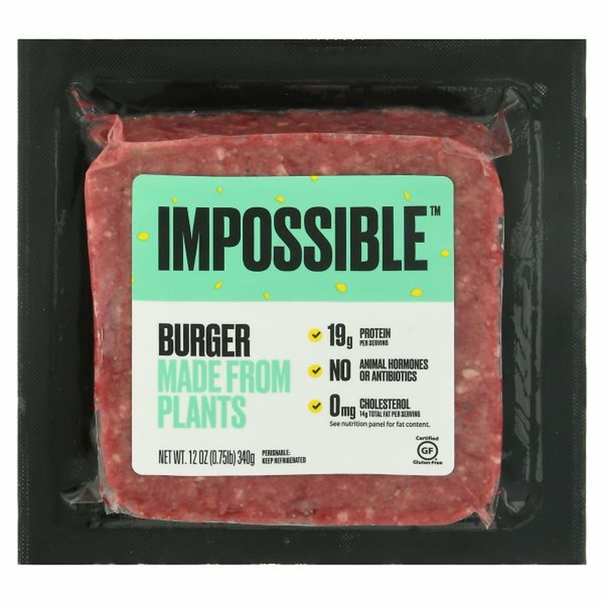 Calories in Impossible Burger, Made from Plants
