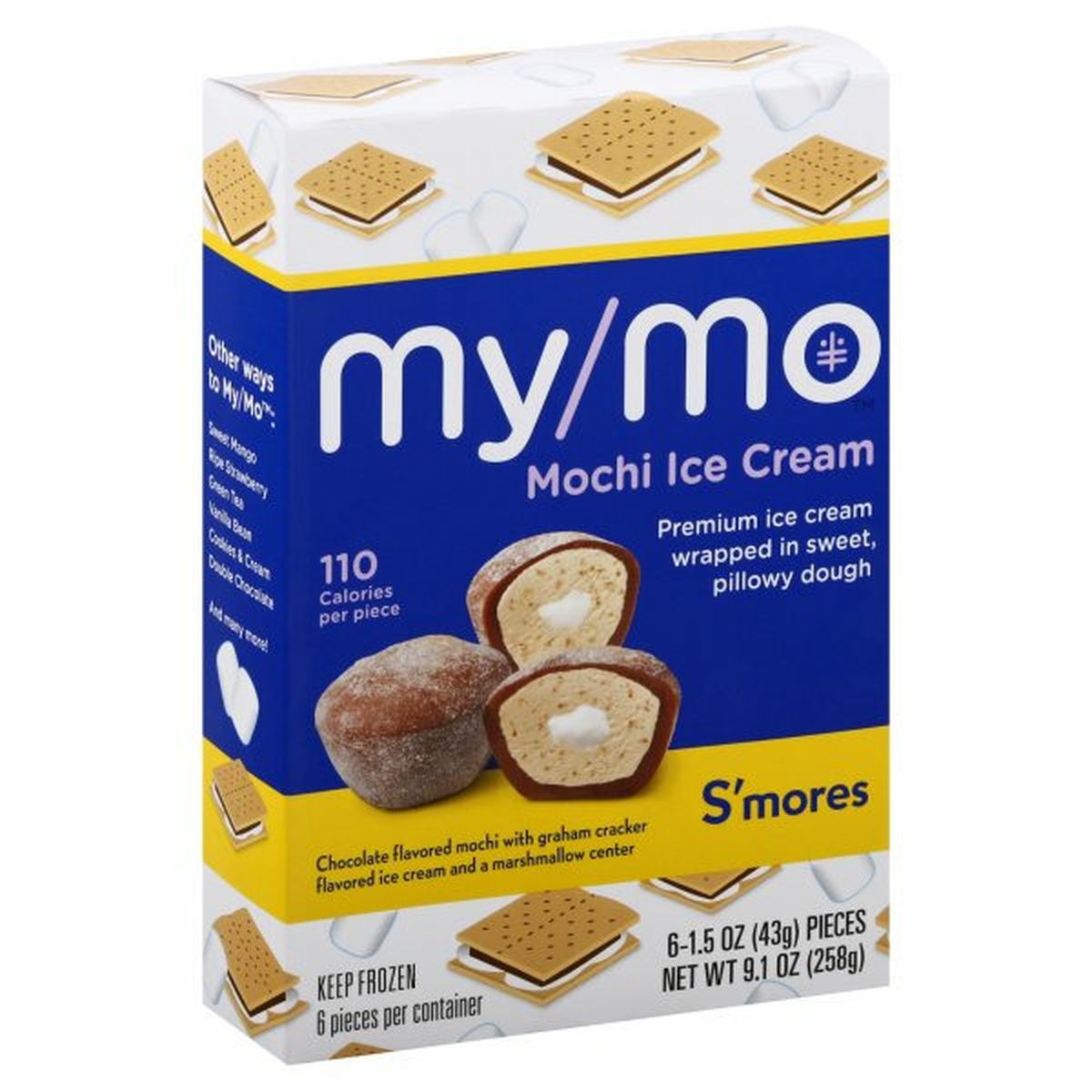 Calories in My Mo Mochi Ice Cream, S'Mores