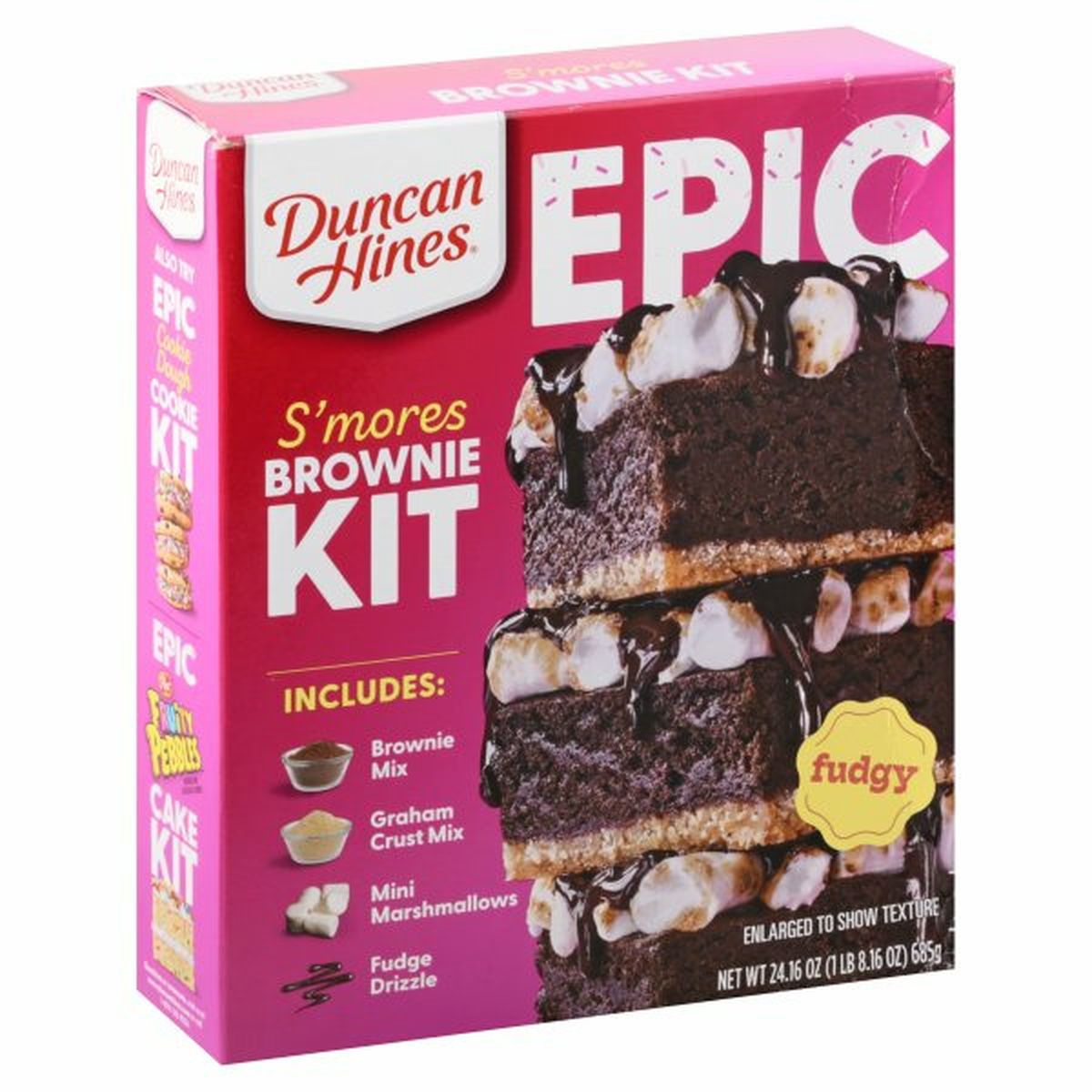 Calories in Duncan Hines Epic Brownie Kit, S'mores