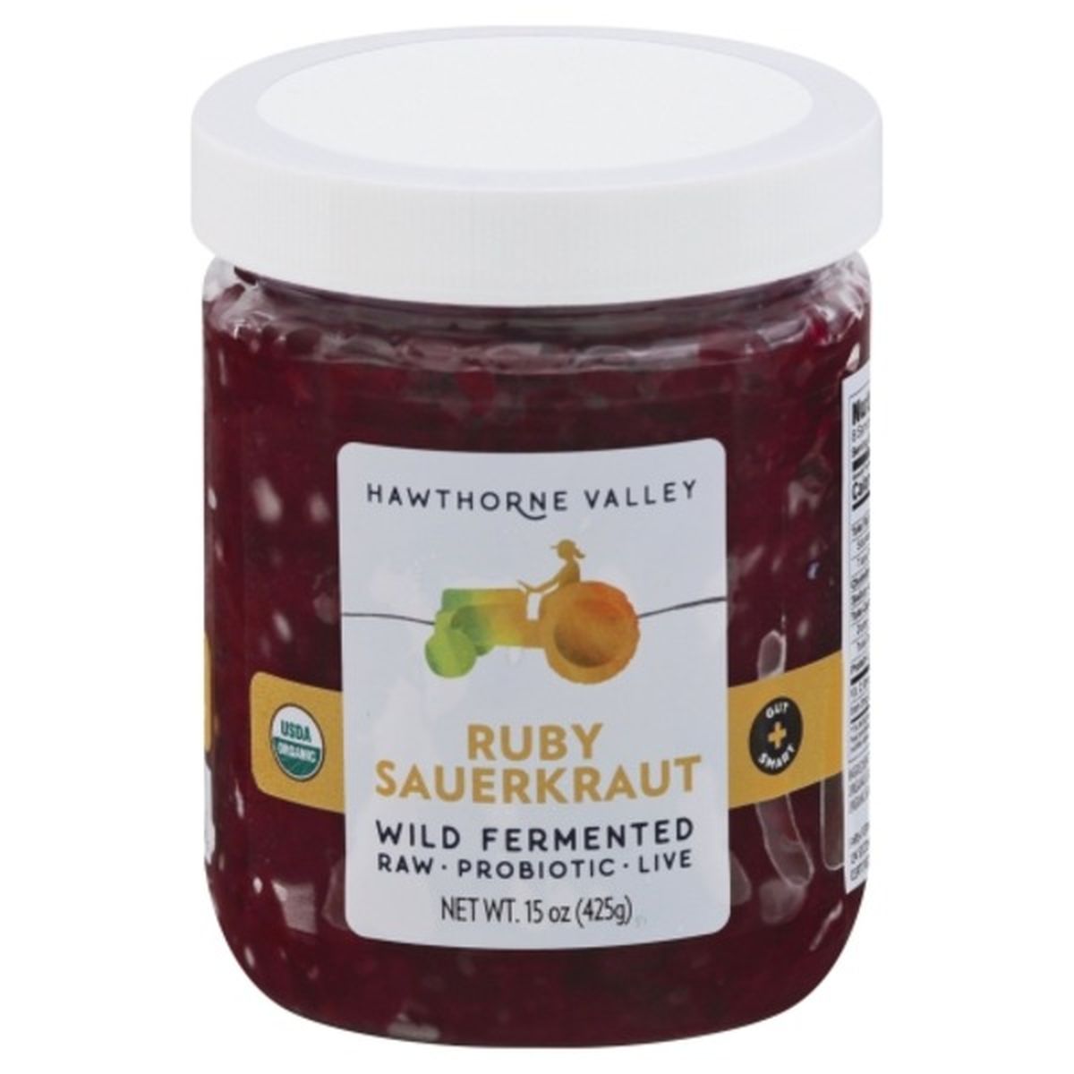Calories in Hawthorne Valley Sauerkraut, Ruby, Wild Fermented