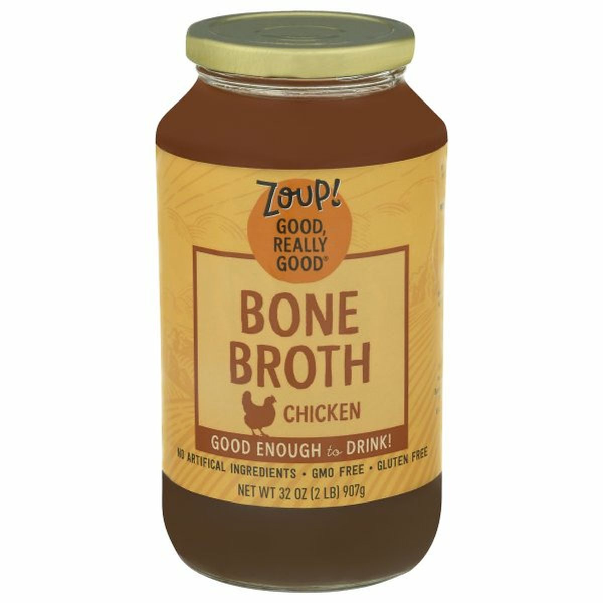 Calories in Zoup! Bone Broth, Chicken