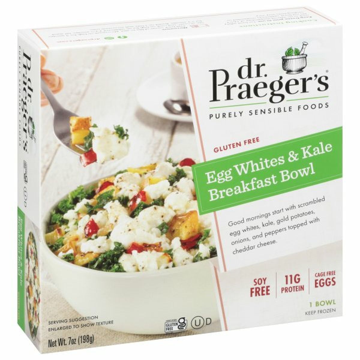 Calories in Dr. Praeger's Breakfast Bowl, Egg Whites & Kale