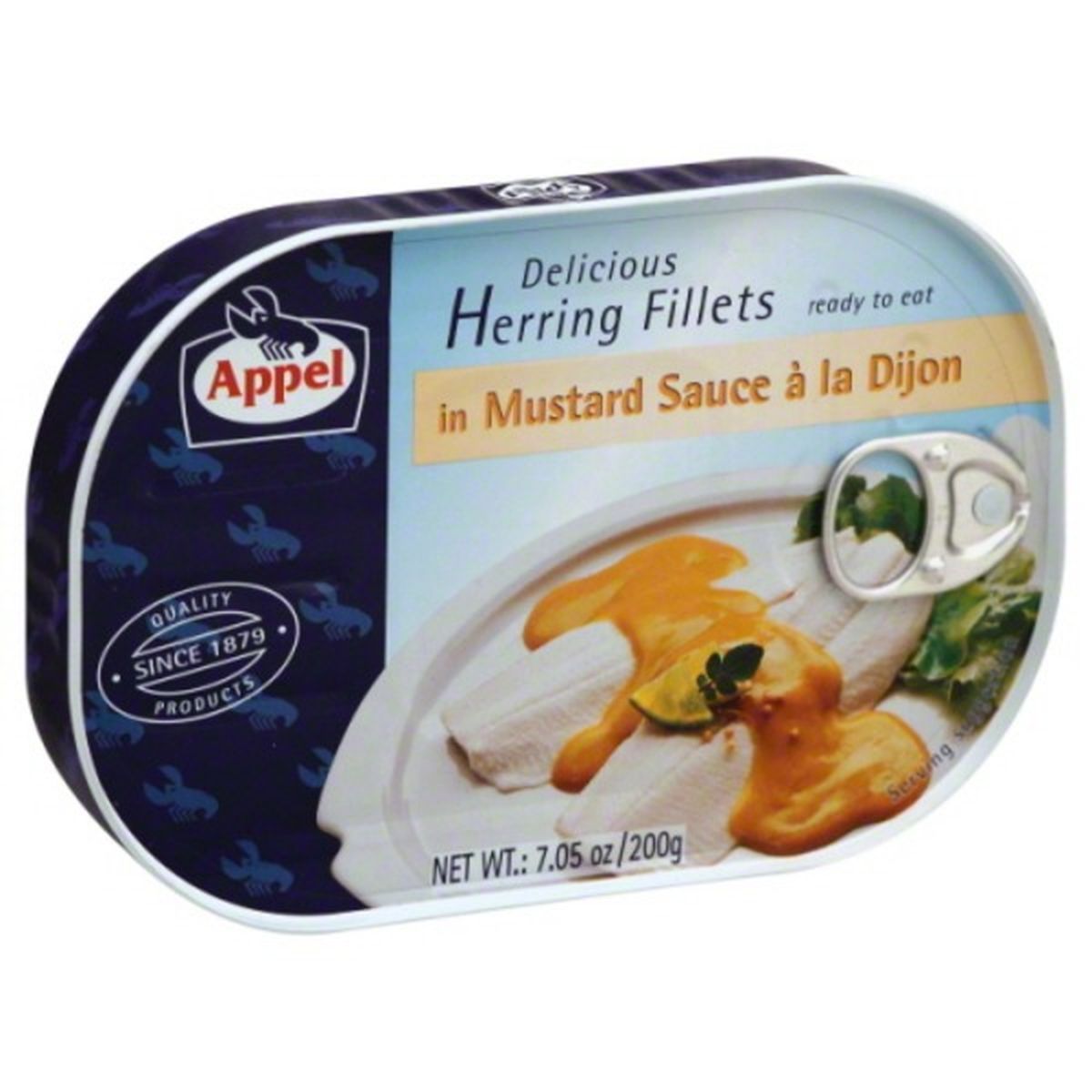 Calories in Appel Herring Fillets, in Mustard Sauce a la Dijon