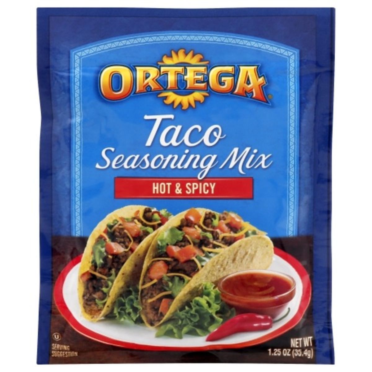 Calories in Ortega Seasoning Mix, Taco, Hot & Spicy