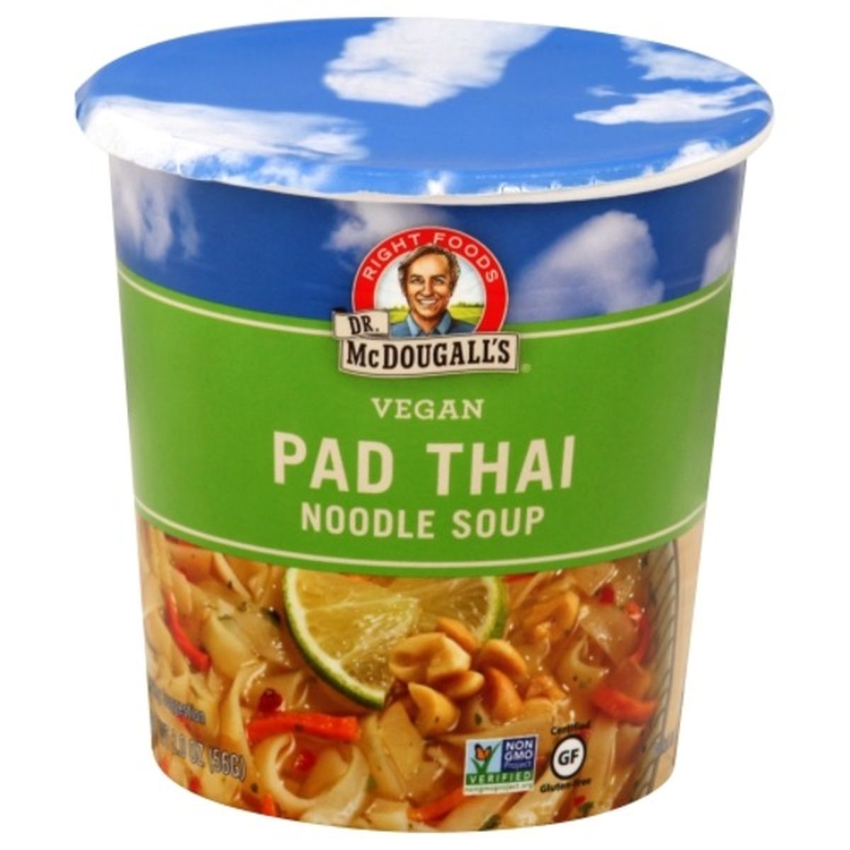 Calories in Dr. McDougall's Noodle Soup, Vegan, Pad Thai