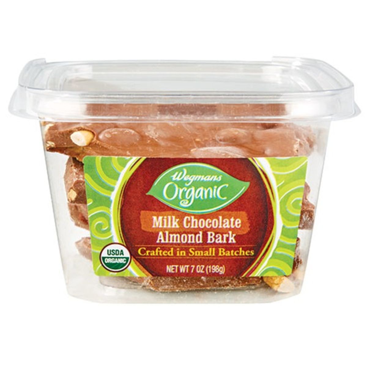 Calories in Wegmans Organic Milk Chocolate Almond Bark