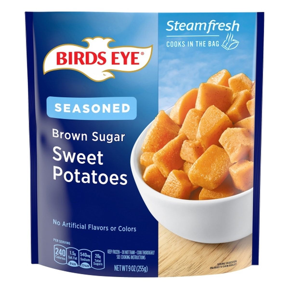 Calories in Birds Eye Sweet Potatoes, Brown Sugar, Seasoned