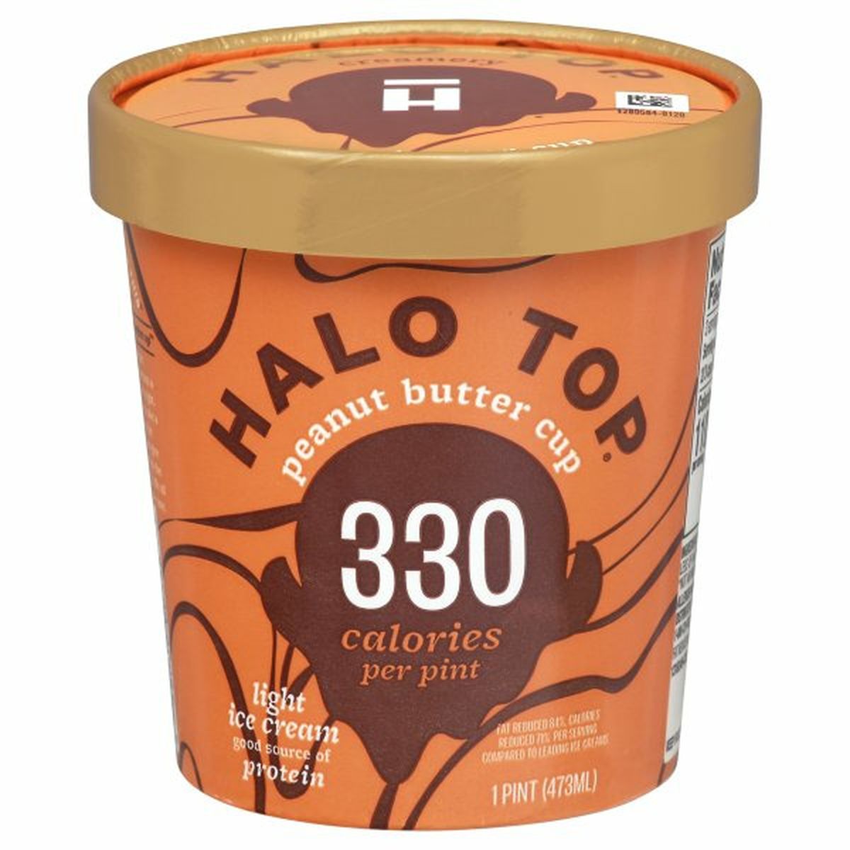 Calories in Halo Top Ice Cream, Light, Peanut Butter Cup