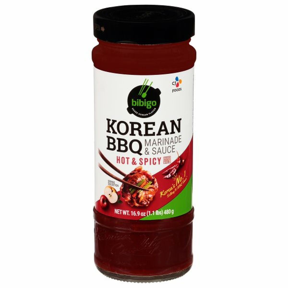 Calories in Bibigo Marinade & Sauce, Korean BBQ, Hot & Spicy