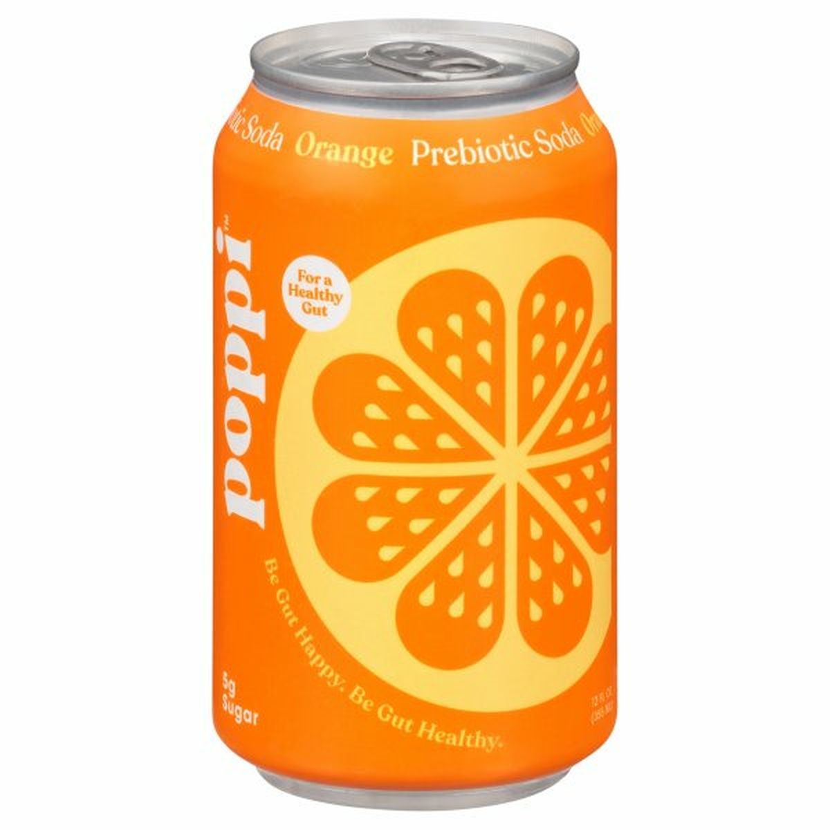 Calories in Poppi Prebiotic Soda, Orange