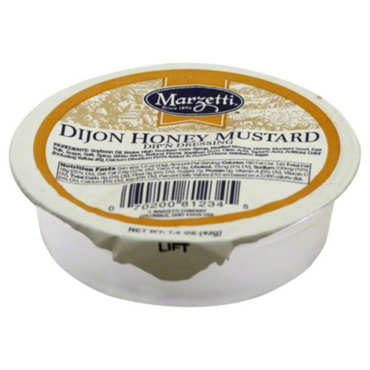 Calories in Marzetti Dijon Honey Mustard Dip'n Dressing