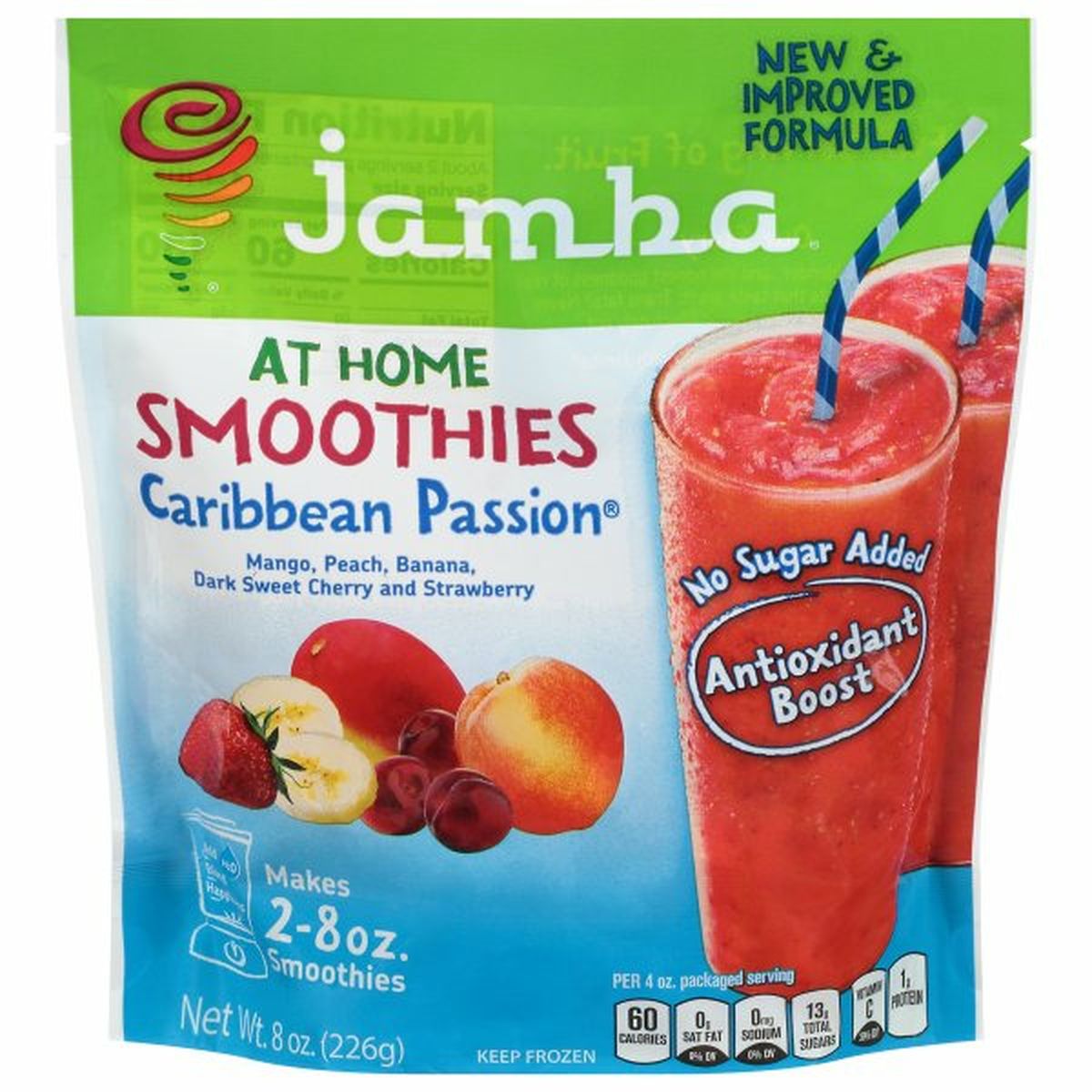Calories in Jamba At Home Smoothies, Caribbean Passion