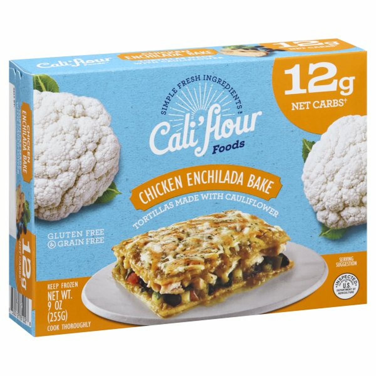 Calories in Cali'flour Foods Enchilada Bake, Chicken