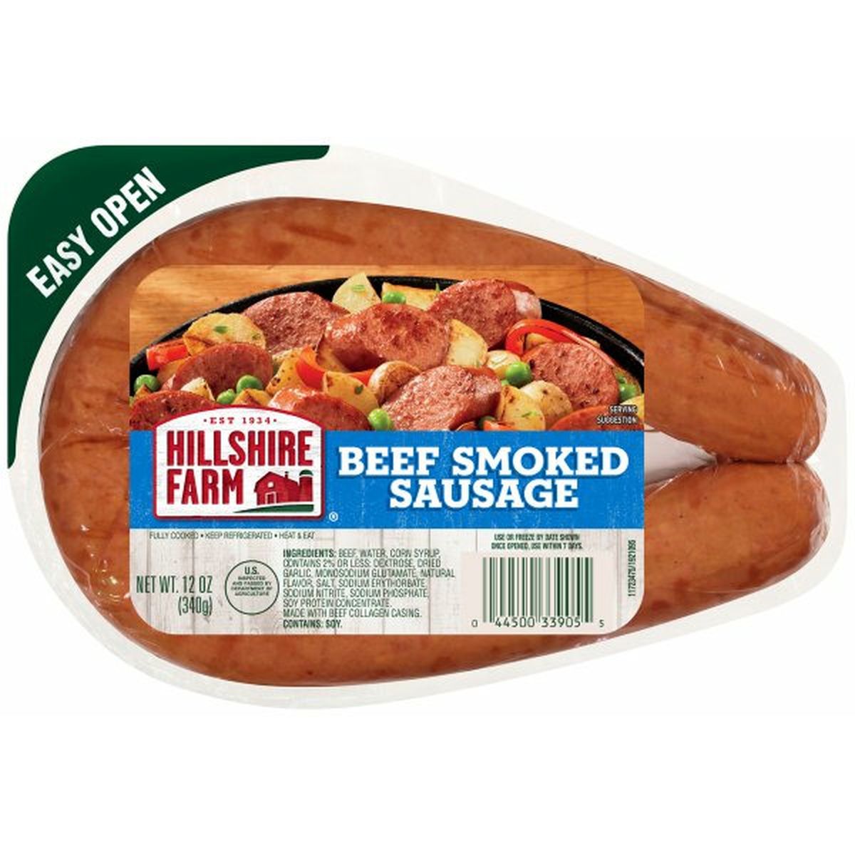 Calories in Hillshire Farm Beef Smoked Sausage