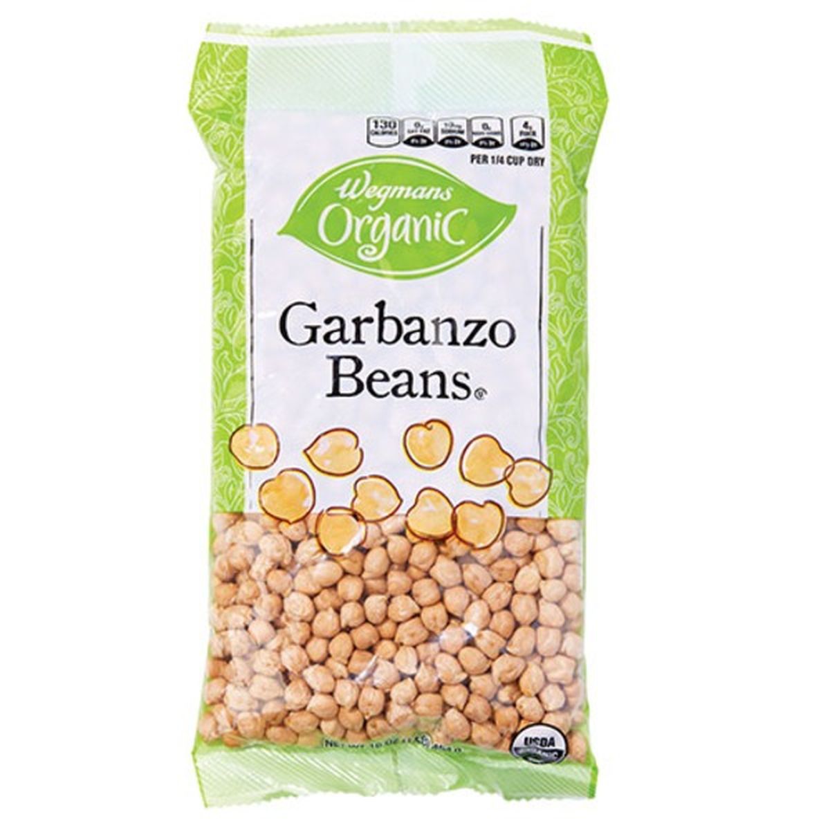Calories in Wegmans Organic Garbanzo Beans, Dry