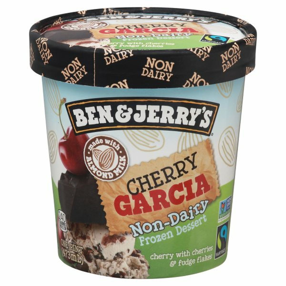 Calories in Ben & Jerry's Frozen Dessert, Non-Dairy, Cherry Garcia