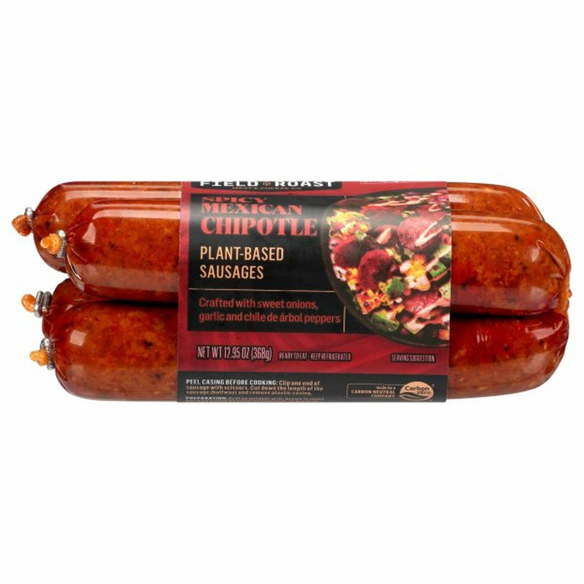 Calories in Field Roast Sausages, Spicy Mexican Chipotle, Plant-Based