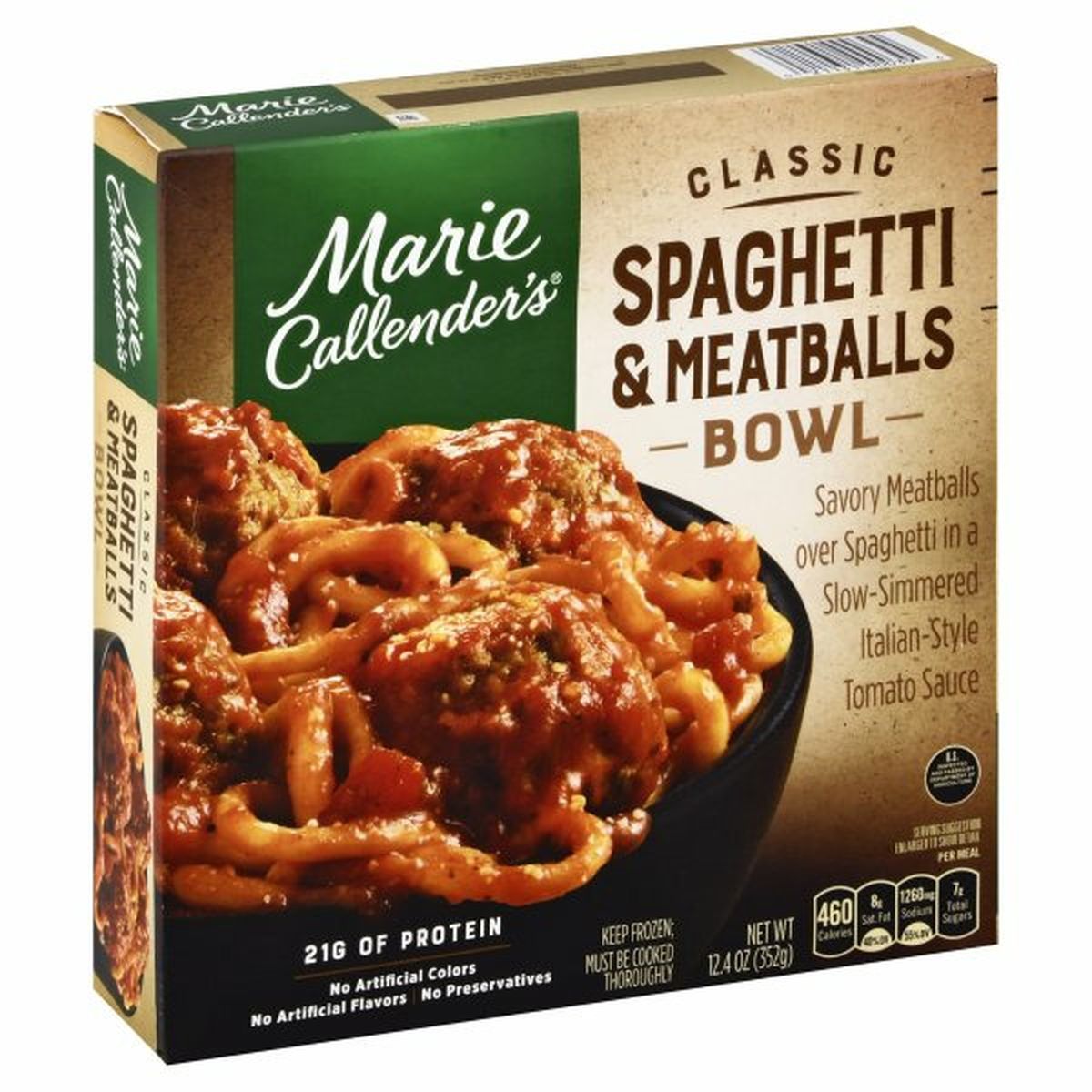 Calories in Marie Callender's Spaghetti & Meatballs Bowls, Classic