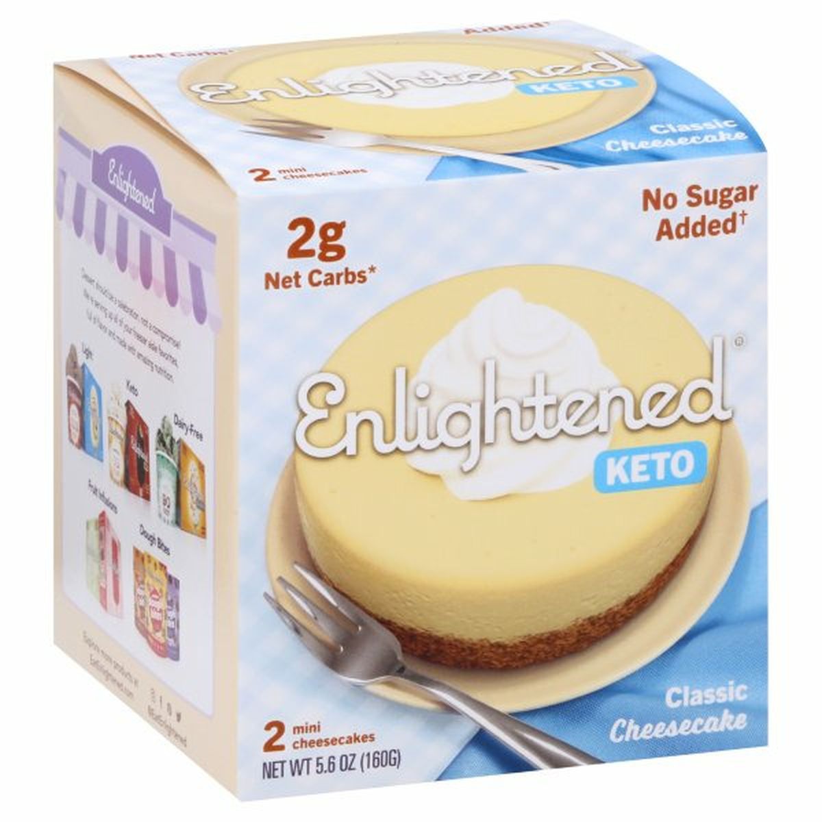 Calories in Enlightened Cheesecakes, Classic, Mini