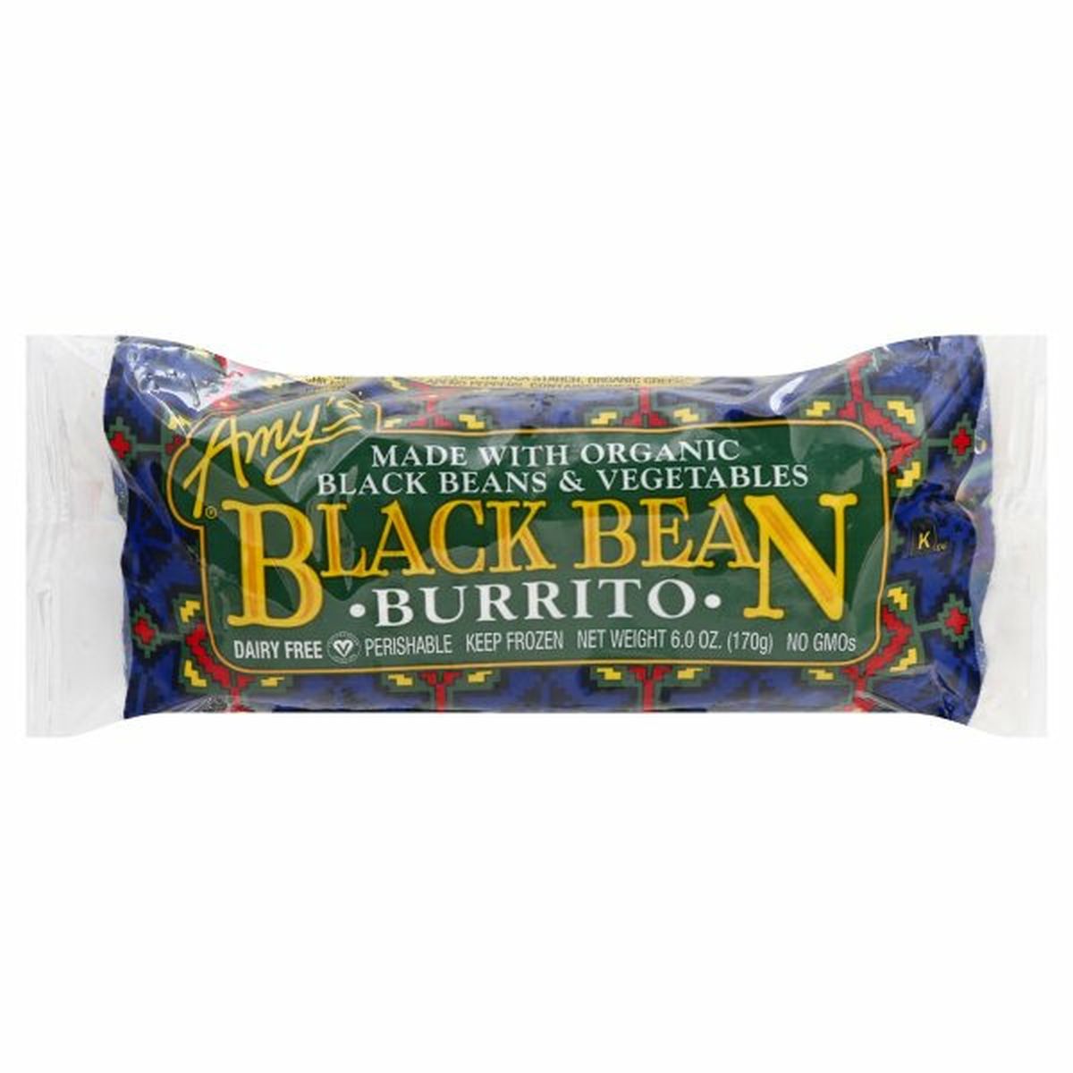 Calories in Amy's Kitchen Burrito, Black Bean