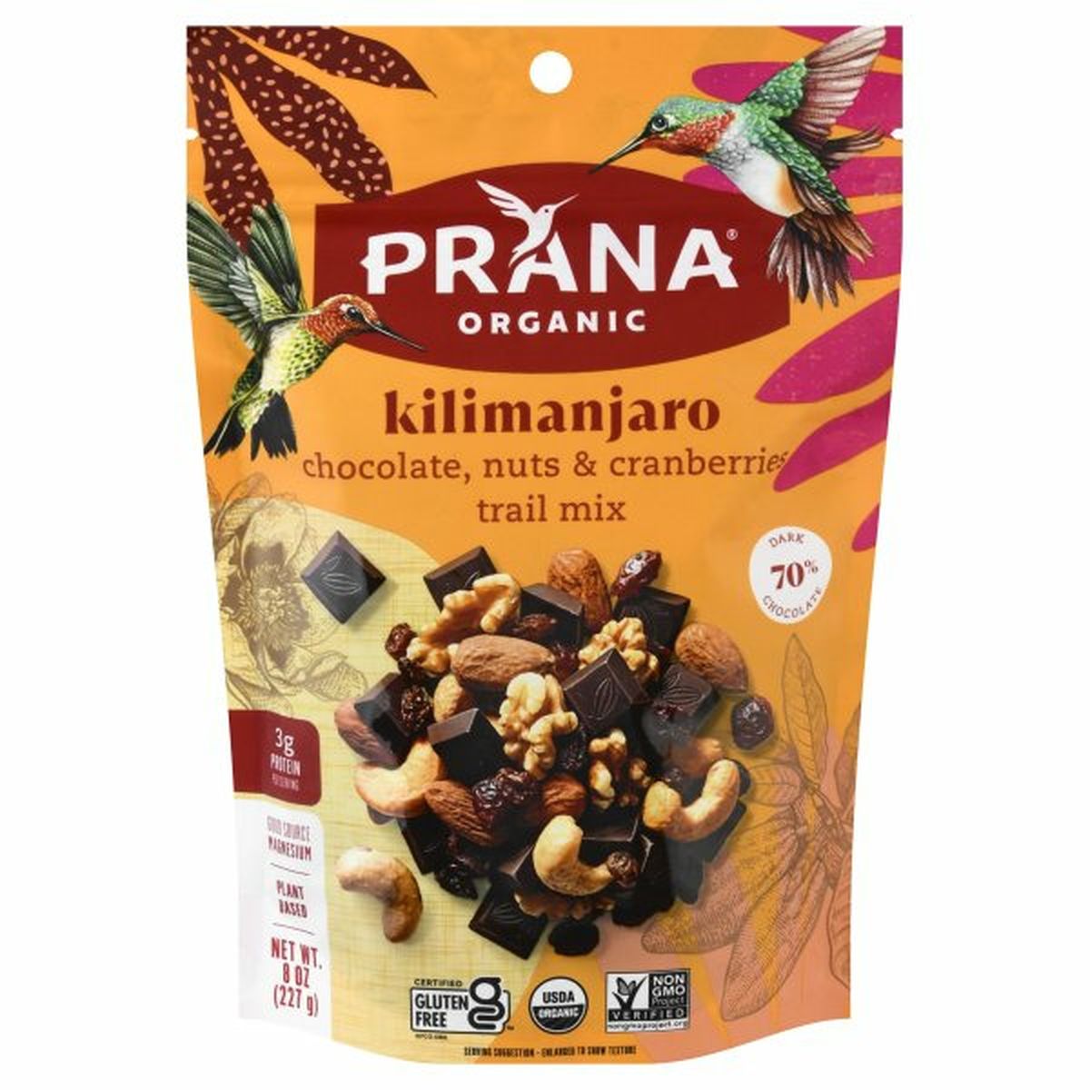 Calories in Prana Organic Trail Mix, Kilimanjaro