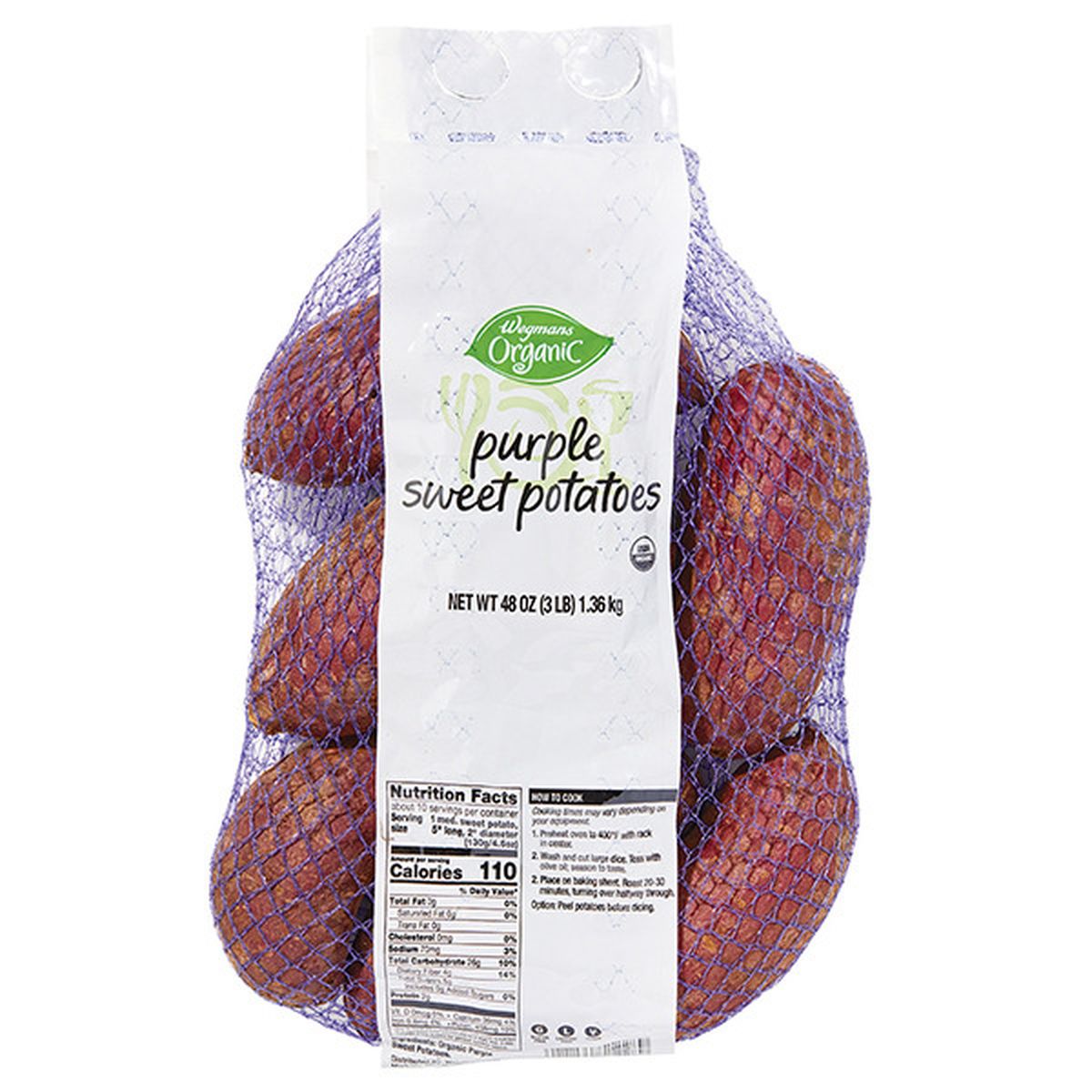 Calories in Organic Purple Sweet Potatoes