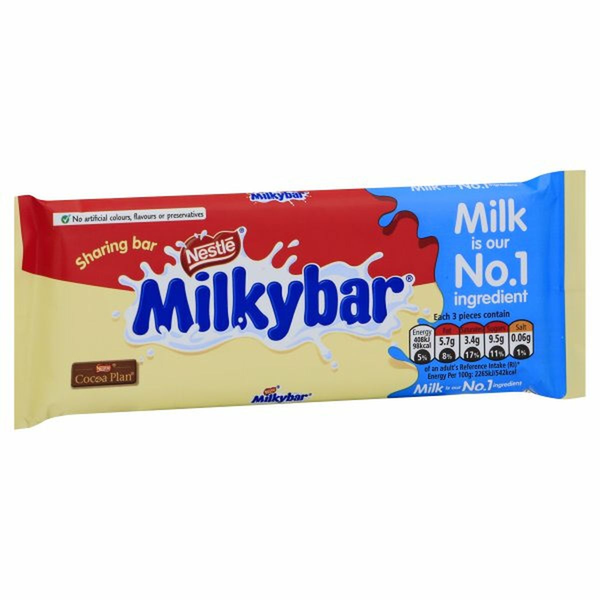 Calories in Nestle Milkybar, Sharing Bar